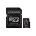 Kingston 64GB micSDXC Canvas Select Plus 100R A1 C10 - 2 ks +  SD adaptér SDCS2/64GB-2P1A