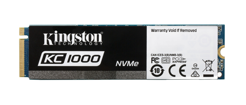 Kingston 960GB SSD KC1000 PCIe Gen3 x4, NVMe (M.2 2280) SKC1000/960G