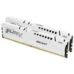 KINGSTON DIMM DDR5 32GB (Kit of 2) 6000MT/s CL30 ECC FURY Beast XMP Bílá KF560C30BWK2-32