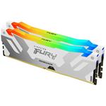 KINGSTON DIMM DDR5 (Kit of 2) FURY Renegade White RGB XMP 32GB 7200MT/s CL38 KF572C38RWAK2-32