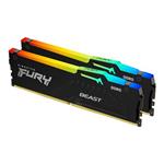 Kingston FURY Beast RGB - DDR5 - sada - 32 GB: 2 x 16 GB - DIMM 288-pin - 6000 MHz / PC5-48000 - CL KF560C36BBE2AK2-32