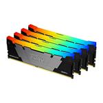 KINGSTON FURY Renegade RGB 128GB DDR4 3200MT/s / CL16 / DIMM / Black / Kit 4x 32GB KF432C16RB2AK4/128