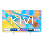 KIVI TV 32F760QW, 32" (81cm), HD LED TV, AndroidTV 11, White, 1920x1080, 60 Hz,2x8W, 33 kWh/1000h ,HDMI ports 2