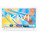 KIVI TV 32H760QW, 32" (81cm), HD LED TV, AndroidTV 11, White, 1366x768, 60 Hz,2x8W, 33 kWh/1000h ,HDMI ports 2