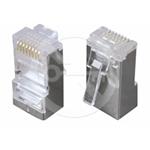 Konektor RJ45 CAT6 STP 8p8c na drát,100ks KRJS45/6SLD