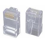 Konektor RJ45 CAT6 UTP 8p8c pro drát,100ks KRJ45/6SLD