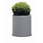 Kvetináč Keter Cylinder L Silver Grey 224151x