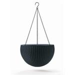 Kvetináč Keter Hanging Sphere grafitový 229545