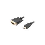 LANBERG CA-HDDV-10CC-0018-BK cable HDMI -> DVI-D 18+1 M/M Single Link. black 1.8m