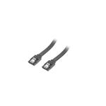 LANBERG CA-SASA-14CU-0030-BK Lanberg cable SATA DATA II (6GB/S) F/F 30cm METAL CLIPS Black CA-SASA-14CU-0030-BK