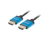 LANBERG HDMI M/M 2.0 kabel 0.5M 4K černý úzký CA-HDMI-22CU-0005-BK