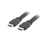 LANBERG HDMI M/M 2.0 kabel 3M 4K černý plochý CA-HDMI-21CU-0030-BK