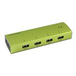 LC POWER LC-HUB-EX4G-ALU HUB external, 4x USB 3.0, green aluminium, slim shape