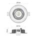 LED bodové svietidlo Exclusive strieborné, kruh 5W neutr. b. 8592920054574