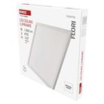 LED prisadené svietidlo FLORI štvorcový, biele, 18W, neutrálna biela 8592920132388