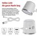 LED stolná lampa ABBIE, dobíjacia, biela 8592920137796