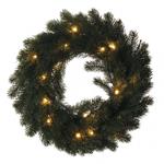 LED vianočný veniec, 40 cm, 2x AA, vnútorný, teplá biela, časovač 8592920093573