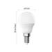 LED žiarovka Basic Mini Globe / E14 / 5,5 W (40 W) / 470 lm / Teplá biela