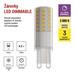 LED žiarovka Classic JC / G9 / 4,2 W (40 W) / 470 lm / teplá biela