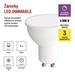 LED žiarovka Classic MR16 / GU10 / 7 W (60 W) / 800 lm / neutrálna biela / stmievateľná