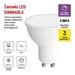 LED žiarovka Classic MR16 / GU10 / 7 W (60 W) / 800 lm / neutrálna biela / stmievateľná