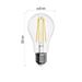 LED žiarovka Filament A60 5,9W E27 neutrálna biela