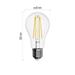 LED žiarovka Filament A60 5,9W E27 teplá biela