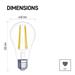 LED žiarovka Filament A60 5,9W E27 teplá biela