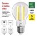 LED žiarovka Filament A60 A CLASS / E27 / 7,2 W (100 W) / 1521 lm / neutrálna biela 8592920126134