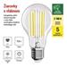 LED žiarovka Filament A60 A CLASS / E27 / 7,2 W (100 W) / 1521 lm / teplá biela 8592920126103