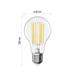 LED žiarovka Filament A60 A CLASS / E27 / 7,2 W (100 W) / 1521 lm / teplá biela 8592920126103