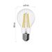 LED žiarovka Filament A60 / E27 / 11W (100W) / 1521 lm / neutrálna biela