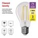 LED žiarovka Filament A60 / E27 / 11W (100W) / 1521 lm / teplá biela