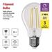 LED žiarovka Filament A60 / E27 / 11W (100W) / 1521 lm / teplá biela