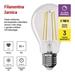 LED žiarovka Filament A60 / E27 / 11W (100W) / 1521 lm / teplá biela