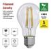 LED žiarovka Filament A60 / E27 / 3,8 W (60 W) / 806 lm / neutrálna biela