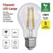 LED žiarovka Filament A60 / E27 / 3,8 W (60 W) / 806 lm / neutrálna biela