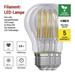 LED žiarovka Filament A60 / E27 / 3,8 W (60 W) / 806 lm / neutrálna biela 8592920120651