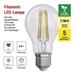 LED žiarovka Filament A60 / E27 / 3,8 W (60 W) / 806 lm / teplá biela