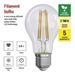 LED žiarovka Filament A60 / E27 / 3,8 W (60 W) / 806 lm / teplá biela