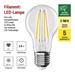 LED žiarovka Filament A60 / E27 / 3,8 W (60 W) / 806 lm / teplá biela