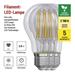 LED žiarovka Filament A60 / E27 / 3,8 W (60 W) / 806 lm / teplá biela 8592920120590