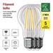 LED žiarovka Filament A60 / E27 / 3,8 W (60 W) / 806 lm / teplá biela 8592920120590