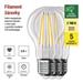 LED žiarovka Filament A60 / E27 / 3,8 W (60 W) / 806 lm / teplá biela 8592920120590