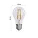 LED žiarovka Filament A60 / E27 / 3,8 W (60 W) / 806 lm / teplá biela 8592920120590