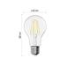 LED žiarovka Filament A60 / E27 / 5,9 W (60 W) / 806 lm / Neutrálna biela