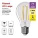 LED žiarovka Filament A60 / E27 / 7,5 W (75 W) / 1 055 lm / teplá biela