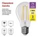 LED žiarovka Filament A60 / E27 / 7,5 W (75 W) / 1 055 lm / teplá biela