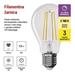 LED žiarovka Filament A60 / E27 / 7,5 W (75 W) / 1 055 lm / teplá biela