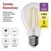 LED žiarovka Filament A60 / E27 / 7,5 W (75 W) / 1 055 lm / teplá biela